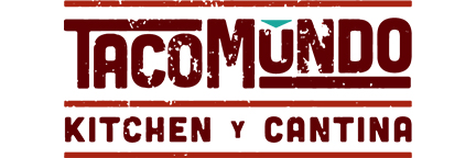 Taco Mundo Kitchen y cantina red lettering